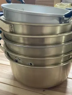 18点まとめて アルミボウル料理鍋等 14～48㎝ 現状渡し品 DON打出円付