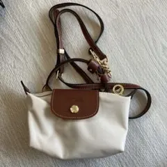 ナイロン レザー ショルダーバッグ