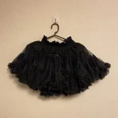 axes femme kids チュールスカート ブラック 120cm