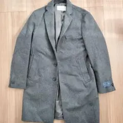ÉDIFICE ウール グレー チェスターコート サイズ48