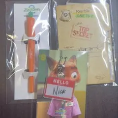 ズートピア2 韓国 映画 劇場 特典 捜査ファイル＆ニンジンペン ネームリング