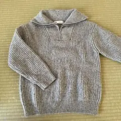 ZARA ハーフジップニット