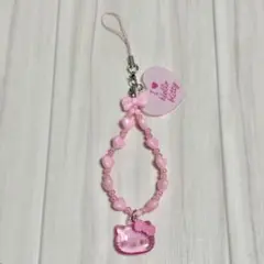 サンリオ ハローキティ シークレットストラップ クリアピンク