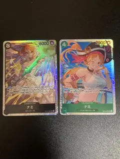 ワンピースカード　ナミ OP15-086 SR、OP14-031 SR