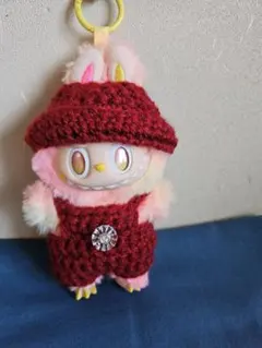 ラブブ　ハンドメイド着せ替え　サロペット&帽子