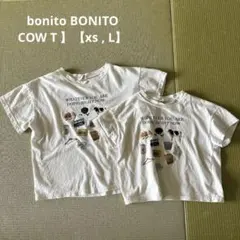 韓国ブランド　bonito BONITO cowT 2着セット　　xs L