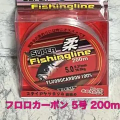 フロロカーボン 5号 200m フロロライン ハリス リーダー 釣り糸FG