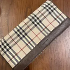 P*e様 バーバリー ノバチェック長財布 ベージュ・ブラウン