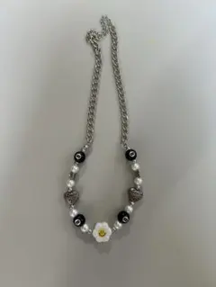 1004ST スマイル ビーズ パール ネックレス