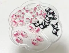 ネイル　パーツ　サンリオ　マイメロ　クロミ　シナモン　キティー　ポチャッコ