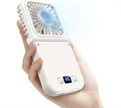 【2025新モデル -20℃瞬間冷却】Finect 携帯扇風機冷却プレート付き