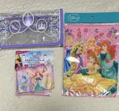 新品　　ディズニー　プリンセス　学校セット　ランドセルカバー　移動ポケット　巾着