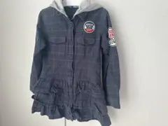 SISTER JENNI フード付きチェックワンピース 120 シャツワンピ 春