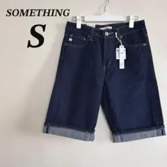 SOME THING EDWIN ハーフパンツ S 青 カジュアル 綿100%