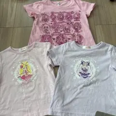 100 女の子　子供服　プリキュア　Tシャツ　半袖　夏服　保育園着　まとめ売り