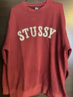 STUSSY 赤 ロゴ スウェット
