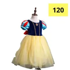【２点セット】120 白雪姫 ドレス プリンセス キッズ 女の子 ハロウィン