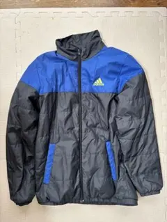 adidas アディダス春先ジャケット 黒/青 160サイズ
