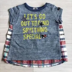 DOUBLE-B 半袖Tシャツ90cm ミキハウス　男の子　女の子