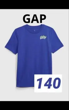 GAP☆ロゴTシャツ・140・ブルー