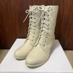 袴用ブーツ アイボリー 24.5cm KYOETSU