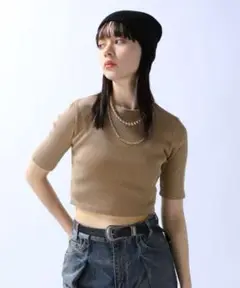 JEANASIS スノーダイリブクロップド