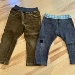 パンツ2点セット 茶色とグレー