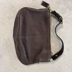 COACH レザーショルダーバッグ ブラウンのサムネイル