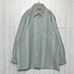 新品　MONSIEUR SUNMARUKA 長袖シャツ　グリーン【M】　日本製