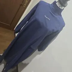 LUCA★美品★Moderncity ネイビー ハイネック ロングワンピース
