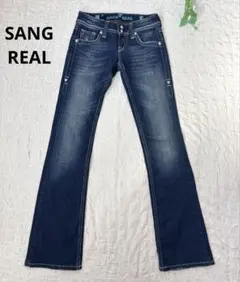 極美品☆SANGREAL＊ローライズ フレア デニム y2k ステッチ24