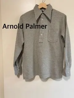Arnold Palmer アーノルドパーマー　チェック柄 長袖シャツ　ウール混