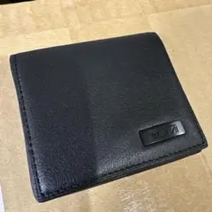 TUMI ブラックレザー 牛革 コインケース 小銭入れ