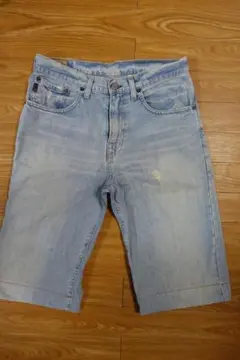 Abercrombie JEANS デニム ハーフパンツ ライトブルー リメイクのサムネイル