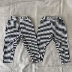 branshes ストライプ ロングパンツ 100cm 2本セット 双子コーデ