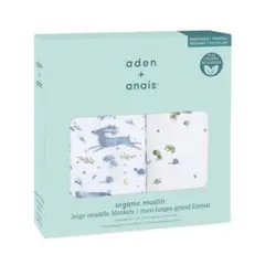 aden+anais オーガニックコットン おくるみ 2枚セット