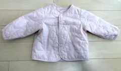 ユニクロ　キルティング ピンク アウター 80cm 保育園　ベイビー　キッズ