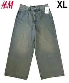 新品 H&M ウルトラバギーデニム スーパーバギー XLサイズ W34のサムネイル