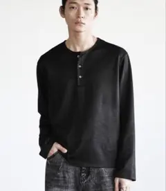 WYM LIDNM AZE H/S KNIT HENLEY M ブラウン - メルカリ