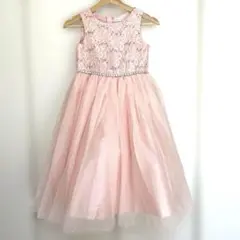 キャサリンコテージ　ベビーピンクレースドレス 140