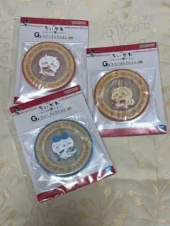 ちいかわ　一番くじ　ラーメン　G賞　ラバーコレクション　3点セット