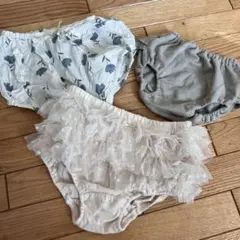 オムツカバー　おむつかくし　ベビーパンツ 70 80 90 95 3点セット