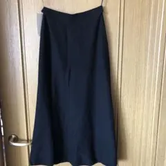 ユニクロ　3Dコットン　フレアミディスカート ブラック　M