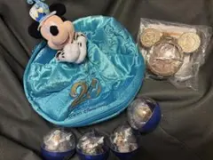 ディズニーシーアクアスフィアミッキー　スーベニア方位磁針20周年カプセルトイ4種