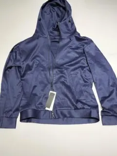 ネイビー フード付きパーカー フルジップ（サンプル品)