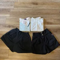 150 女の子　Tシャツ　ショートパンツ　４点まとめ売り　ユニクロ　イオン