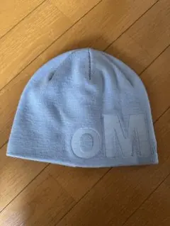 oMA ロゴニット帽 水色
