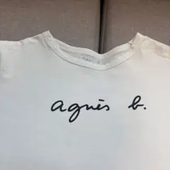 agnes b. ロゴプリント半袖Tシャツ ホワイト サイズ1のサムネイル
