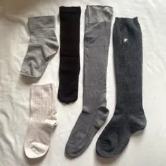 レディース用靴下　まとめ売り　5セット　無地　膝下丈　くるぶし丈　靴下屋他