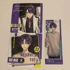 にじさんじ　ろふまお　まねきねこコラボ　コースター　クリアカード　剣持刀也